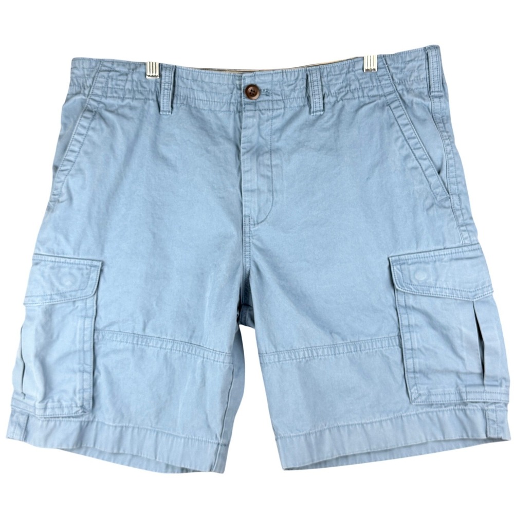 Tommy Hilfiger Men's W39 Light Blue Cargo Shorts 9.5" Inseam Classic Utility